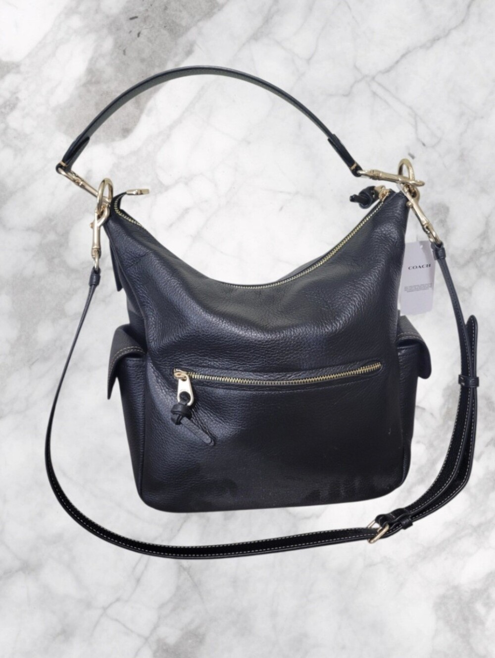 Coach Pennie Pebbled Leather Crossbody Shoulder Bag NWT In Original Packaging - Picture 3 of 11